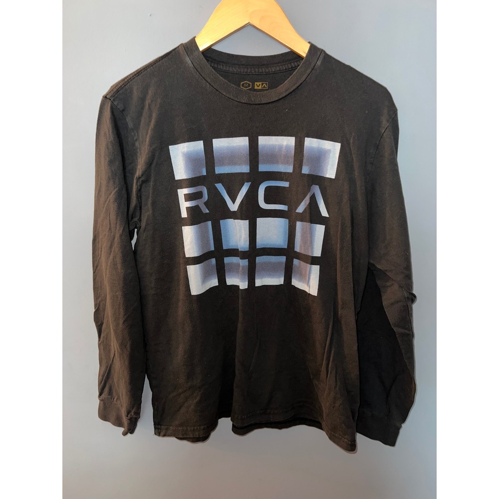 RVCA Artist Network Program ANP Long Sleeve Graphic Tee Black Mens Medium